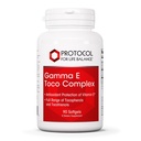 PROTOCOL VOOR LIFE BALANS Gamma E Toco Complex - Vitamine E 300mg - Antioxidant Ondersteuning - voor cardiovasculaire gezondheid en gezondheid van het brein - met tocotriënolen - Halal & Dairy Free - 90 Softgels