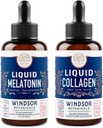 WINDSOR BOTANICA Melatonine en collageen vloeibare rust en Recuperatie huidbundel