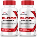 (2 Pack) Capsules Hemagenix, Formule avancée de soutien du sang Hemagenix, Supplément tout naturel pour maintenir des niveaux de santé, pilules de force supplémentaire pour le bien-être général, Avis officiels (120 Capsules)