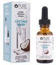 Zuivere uitvindingen Kokoswater - Waterverbeteraardruppels - Elektrolythydratatie - Geen suiker, calorieën of kunstmatige zoetstoffen - 30 porties, 1 oz