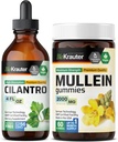 BIO KRAUTER Cilantro Tinctuur 4 Fl. Oz. & Mullein 60 Gummies