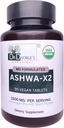 Ashwa X2, Md Geformuleerde Vegan tabletten met natuurlijke ingrediënten en zwarte peper die de biologische beschikbaarheid verhogen, 1500 mg, Geen Extract, USDA Organisch