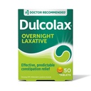 Dulcolax Stimulant comprimés laxatifs, un soulagement de la constipation prévisible et efficace, soulage l'entraînement et le ballonnement, Bisacodyl 5 mg, 50 Compte