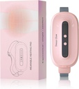 Pad de chauffage pour les crampes d'époque, Pad de chauffage sans fil portable avec 3 niveaux de chaleur et 3 modes de massage, Cadeaux de fête des mères pour la fille de maman, rose