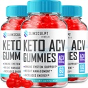 (3 Pack) Slimsculpt Keto ACV Gummies - Advanced Formula Slim Sculpt Keto Plus ACV Gummies Apple Cider Vinegar Keto Slimsculpt ACV Gummies Dieetsupplement Beoordelingen Mannen Vrouwen (180 Gummies)