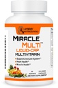 MiracleMulti Liquid Multivitamine Capsules voor mannen en vrouwen - Complete Whole Food Blend Dagelijkse Vitamine & Mineraal Supplement met CoQ10, B12, 42 Superfood Enzyme - 120 Softgels