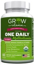 groeien vitamine One Daily Multivitamine voor vrouwen - energie-ondersteuning - Whole Food supplement voor voeden van haar, huid, nagels - Non-GMO - Geen soja - Glutenvrij - 60 capsules - 2 maanden levering