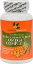 Seabuck Wonders Sea Buckthorn Oil Blend - 500 mg - Omega 7 Complet - naturel - sans gluten - 120 softgels (paquet de 2)