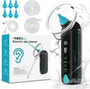 iTHERAU Wash Ear Cleaner Water Powered Ear Cleaner Electric Ear Cleaning Kit with 4 Pressure Modes Safe & Effective Ear Irrigation Flushing Kit with 6 Spray Nozzle