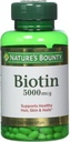 Nature's Bounty Biotin 5000 mcg, 60 Quick Solution Tablets (verpakking van 2)
