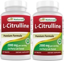 Best Naturals L-Citrulline 2000mg/Serven - Non-GMO - Glutenvrij - 120 tabletten (verpakking 2)