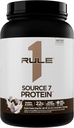 Règle 1 Source 7 Protéines – Flavor décadent, Texture lisse veloutée, 22g Protéines à tout moment et 10g AAE qui se produisent naturellement selon le service à partir de 7 sources premium (1,8 livre*, cookies et crème)