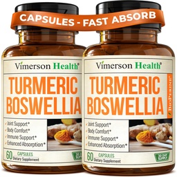 Boswellia Serrata Kurkumasupplement voor gezamenlijke ondersteuning en ontstekingsbalans 