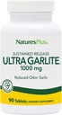 NaturesPlus Ultra Garlite 1000 mg - 90 tabletten - Reduced-Odor Knoflook - Nutritional Support for Free-Radical Defense & Immune Health - Sustained Release - 90 porties