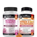 BioSchwartz Probiotic Menopause Supplement for Women (2 Month Supply) Plus Daily Multivitamin for Women 50 & Over (1 Month Supply)