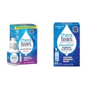 TheraTears Sec Eye Therapy Lubrifiant gouttes pour les yeux secs, 1 fl oz Bouteille Twin Pack, (2 bouteilles de 30mL) et Gel liquide Gouttes pour les yeux lubrifiants de nuit pour les yeux secs, Viaux à usage unique, 30 Compte
