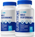 (2 Pack) EliteXtreme Mannelijke Supplement, EliteXtreme Man Pillen, Alle Natuurlijke Dieet Capsules voor Mannen, 1200 MG Multivitaminen voor Algemene Gezondheid, Elite Xtreme Reviews (120 Capsules)