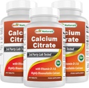 Best Naturals Calcium citraat met vitamine D-3 240 tabletten (240 aantal (verpakking 3)