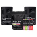 Sportonderzoek L-Glutamine 1,1 lbs), suikervrij natuurlijk Flavored Hydrate Electrolytes 16x Variety Packets en Creatine Monohydraat (1.1 lbs)