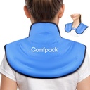 IJspakket voor nek en schouder pijnverlichting, nek IJsverpakking Wrap Gel Herbruikbare warme koude compress therapie bovenrug grote ijspakket voor verwondingen, zwelling, Cervicale chirurgie, verstuiking