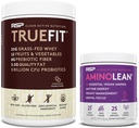 RSP NUTRITION Vegan AminoLean Pre Workout Energy (Acai 25 Servers) met TrueFit Proteïne Poeder (Chocolaat 2 LB)