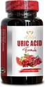 Soutien à l'acide urique - Capsules de soutien à l'acide urique, solution de mieux-être, antioxydant-rich, aide à l'acide urique, niveaux d'acide urique inférieurs - 1 bouteille 60 capsules