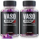 (2 Pack) VasoManix Gummies, Vaso Manix Classic Man Supplement, Alle natuurlijke formule voor mannen, Premium Gummy ter ondersteuning van prestaties, vertrouwen en algemene gezondheid, officiële beoordelingen (120 Gummies)