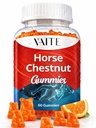Supplément d'extrait de châtaigne de cheval VAITE, Suppléments de circulation sanguine de soutien de la veine pour les veines de varices sur les jambes et les supports circulatoires, Butchers de graines de crinchestut Root, Non-OGM sans gluten
