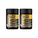 ONNIT Alpha Brain Premium Nootropic Brain Supplement for Men & Women - Cafeïnevrije Focus Capsules for Concentration, Mental Clarity & Memory Support - Cat's Claw, Bacopa, Haverstrow (30ct 2-Pack)