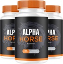 (3 Pack) Alpha Horse, Alpha Horse pillen voor mannen, Alpha Horse Capsules, Alpha Horse Supplement, Alpha Horse Vitamine Alle natuurlijke Premium Formule, Alpha Horse Supplement Ondersteuning, 180 Capsules voor 3 maanden