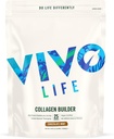 Vivo leven - Plant Protein Collageen Bouwer met vitamine C, Aminozuren en Hyaluronzuur, ondersteuning gezonde haren, huid en nagels, Vegan (Vanilla & Cinnamon)