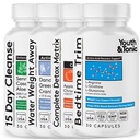 Youth & Tonic Bedtime Trim Detox Cleanse Kick Off Weight Management - 120 Pillen