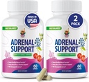 SUNNY SAM Adrenal Cortex Support Supplementen voor Cortisol Management - Ondersteunt Cortisol, Energieniveaus en spanningsverordening