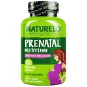 NATURELO Prenatale multivitamine met zacht gecheleerd ijzer, methylfolaat, plantaardige Calcium & Choline - Veganistisch, vegetarisch - non-GMO - glutenvrij - 180 capsules - 2 maanden levering