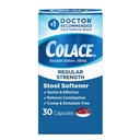 Colace Regular Strength Stool Softener for Gentle Effective Constipatie Relief, No. 1 Doctor Aanbevolen Stool Softener Merk, 100 mg Docusate Capsules, 30 Tel.