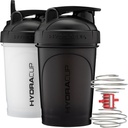 Hydra Cup ProFlow Shaker Bottles Protein Shaker Cups met Whisk Ball, Leak-Proof Lid, Hidden Carry Handle 