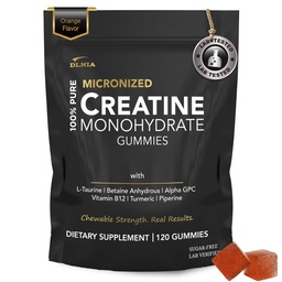 Creatine Monohydraat Gummies voor mannen & vrouwen - Suikervrij & Vegan Advanced Formula W/L-Taurine + Vitamine B12 - voor spierkracht, spieren Builder, herstel, energie Boost, pre-workout supplement