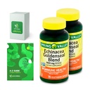 Echinacea Goldenseal Blend Dieetsupplement, 900 mg, 75 Ct Bundel met exclusieve vitamines en mineralen A tot Z - Beter Ligth&Spring Guide@ (3 items)