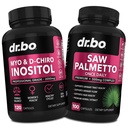 Myo-Inositol & D-Chiro Inositol Saw Palmetto - 40:1 Ratio Hormone Balance for Women - Saw Palmetto for Women Hair Loss - Supplementen ter ondersteuning van Menstruele Cycle & Support Vrouwelijke gezondheid