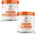 The Genius Brand - Genius Mushroom en Caffeine Supplement Bundle - Lion's Mane, Reishi en Cordyceps - Sustained Release Cafeine
