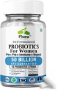 Probiotica voor vrouwen - 50 miljard CFU, 16 strains, Organic Prebiotics & Probiotics for Women (Eurofins Lab Tested) - Digestief, Vaginaal, Immune & Urinary Health - 2 maands Supply - 60 capsules