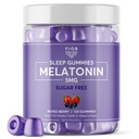 FIOR sans sucre 120-Count Sleep Aid & Calme Gummies, Melatonin Gummies aide au sommeil pour les adultes et les enfants. Vitamines gommy pour le sommeil. Adultes et enfants Mélatonine et L-Theanine Gommies Aide naturelle au sommeil à base de plantes.