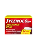 TYLENOL Artritis Pijn Capletten Push & Turn Cap 24 ea (verpakking van 3)