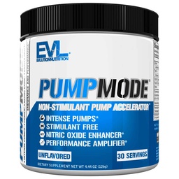 EVL PumpMode Nitric Oxide Supplement - Nitric Oxide Booster Pump Pre Workout Powder met Glycerol en Betaine voor spierherstel Groei en endurance - Stim Free Pre Workout Drink (Unflavored)