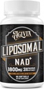1800 MG Liposomal NAD Supplement, NAD+ Supplement Vergelijkbaar met Nicotinamide Riboside, 98% Pure NAD Plus Supplement voor energie Booster & Cellular Repair voor mannen & vrouwen, Non-GMO, 60 Softgels