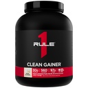 Règle 1 Gaineur propre - Formule de gain de maigre à haute teneur en protéine avec 560 calories, 30g de protéines de plein spectre, plus de 90g de glucides, moins de 6g de gras (15 portions, crème glacée de vanille)
