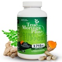 True Moringa Plus+ Joint Support Supplement 10:1 Extracten 20.000mg Organic Moringa, Kurkuma Curcumin, Ginger, Boswellia, BioPerine Extra Strength Herbal Antioxidant voor volwassenen (150 Capsules)