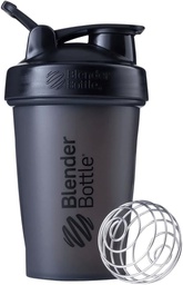 BlenderBattle Classic Shaker Bottle Perfect voor eiwitshakes en pre-workout, 20-ounce, zwart