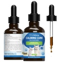 Dierenwelzijn Kalmerende Zorg voor katten - Vet-geformuleerd Gedragsondersteuning - Feline Stress Support, Emotionele Wellness - Ashwagandha & Holy Basil Adaptogen - Holistische Cat Supplement 2 oz (59ml)